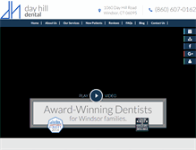 Tablet Screenshot of dayhilldental.com